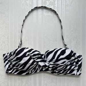 VS Zebra Bikini Top with Removable Strap & Pads